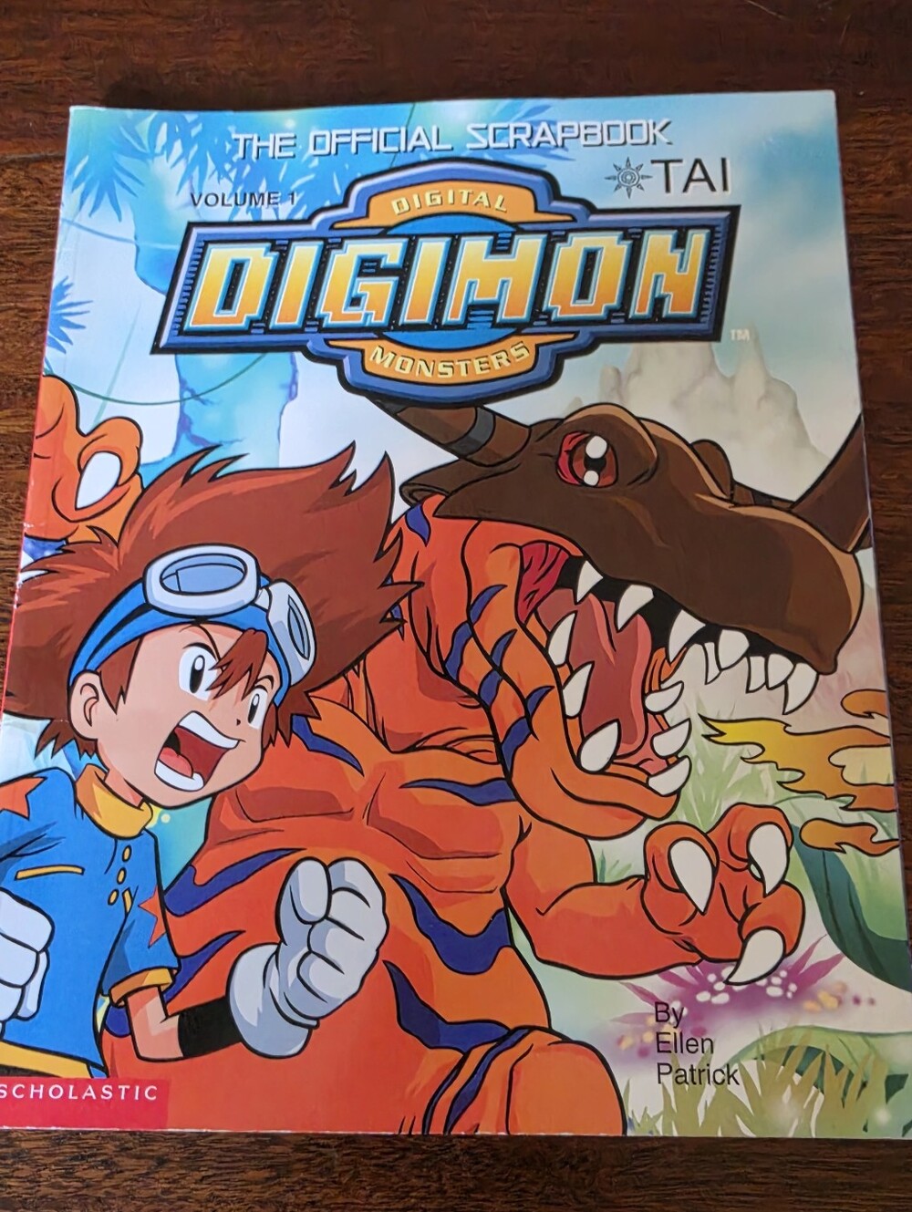 Vintage Digimon Official Scrapbook Vol 1 Tai Paperback Book 2000 Fox Kids Anime